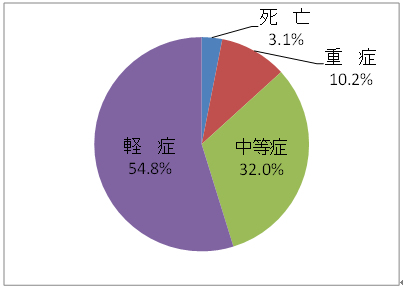 （グラフ）傷病程度別円グラフ